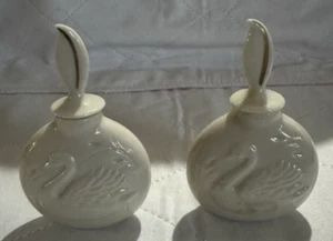 Vintage Lenox Swan Collection Parfum Flakon mit Stopfen - Fine China - Bild 1 von 3