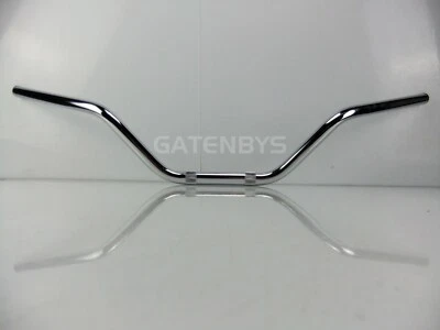 5" Rise CHROME Motorcycle Handlebar Classic Custom Street Scrambler Flat Tracker - Image 1 of 4