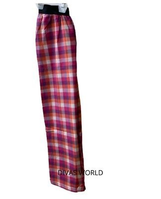 Kids Lounge Pyjama Pants Multicoloured Checks Nightwear Bottom Long Pant PJ  - Image 1 of 4