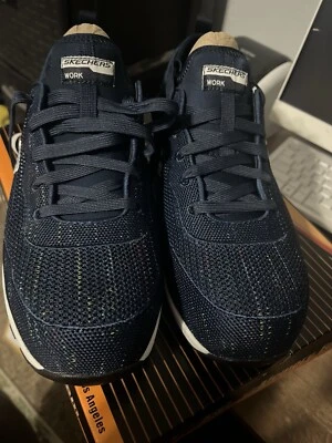 Skechers For Work Memory Foam Tennis Shoes Women’s Dark Blue Brand New  - Image 1 of 4