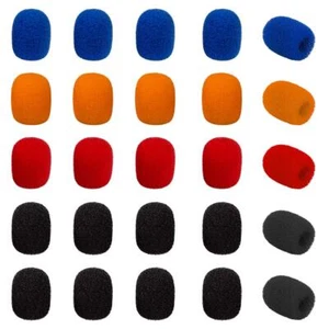 24 Pcs Mini Microphone Covers for Headset Lavalier Mic Foam Windscreen Mic Cover - Picture 1 of 9