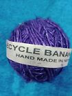 Recycled banana silk ball knit crochet textile fibre yarn purple