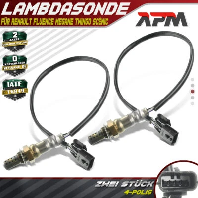2x Sonda Lambda per Renault Clio III Megane CC Scénic II III Trafic Dacia Duster - Immagine 1 di 4
