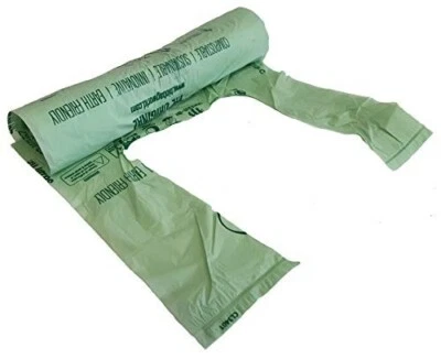 kompostierbare nachhaltige Biomüllbeutel mit Henkel - Bild 1 von 3