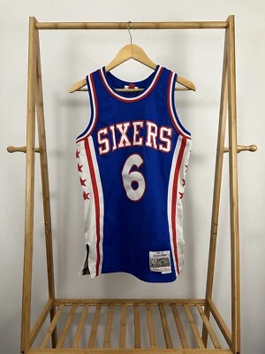 Julius Erving Dr.J 76ers NBA Hardwood Classics Mitchell and Ness Jersey Size S - Image 1 of 4