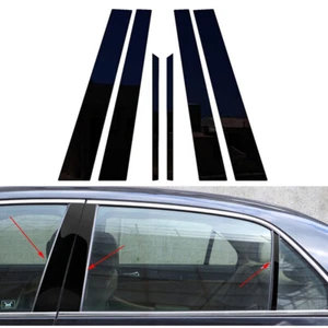 Fit For Honda Accord 2003-06 07 Gloss Black Window Door Pillar Posts Cover Trims - Picture 1 of 11