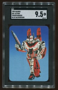 1985 SGC 9.5 Mint Hasbro Jetfire Transformers Action Card #38 Blue - Picture 1 of 2