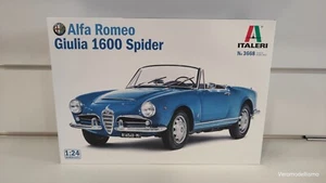 Alfa Romeo Giulia 1600 Spider cabrio kit 1-24 Italeri 3668 auto d epoca sportiva - Foto 1 di 2