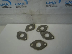 LOT of 5 X FLAT STEEL FLANGE 2-BOLT 5/8" HOLE PIPE EXHAUST 1/8" THICKNESS **NEW - Picture 1 of 4