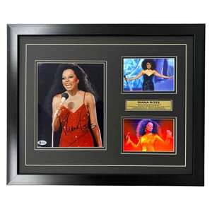 Diana Ross Autographed 8x10 Photo Beckett Framed Music Signed - Picture 1 of 7