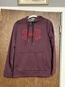 Small Maroon Burgundy Under Armour Sweatshirt Hoodie - Picture 1 of 5