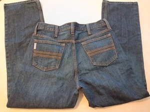 Cinch Jeans Uomo 33x30 Blu Lavaggio Scuro Elasticizzato Denim - Foto 1 di 9