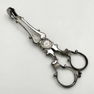 PAIR GEORGIAN CLOSE PLATED SUGAR NIPS 19TH CENTURY - Picture 1 of 5