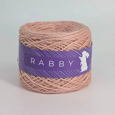 Mohair Merino Seide Wolle 100g 350m Puderrosa – Weiches Garn aus Italien – RABBY - Bild 1 von 4