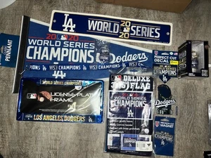 LA LOS ANGELES DODGERS 2020 World Series Champions Trophy ORNAMENT NIB AND MORE! - Picture 1 of 1