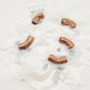 5 piezas - 3/8" 45 grados codo estropeado cobre montaje de tubería EPC Elkhart 106 CxC EE. UU. - Imagen 1 de 3