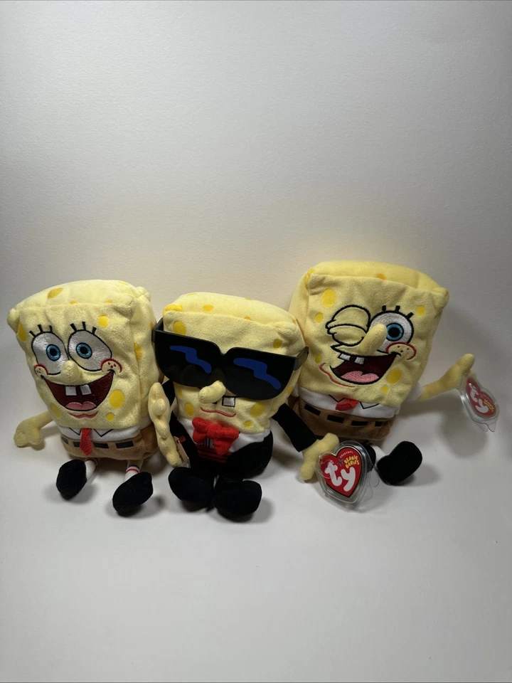 Ty Beanies 婴儿-海绵鲍勃方裤三件套 — 第 1/2 张图片