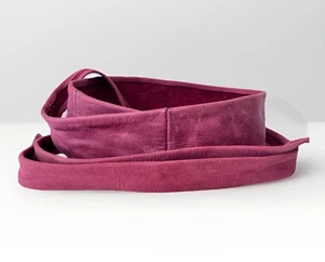 ADA Brand Dark Red Leather Wrap Belt OS - Picture 1 of 8