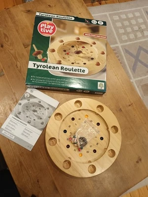Tyrolean Roulette Real Wood Game Checked & Complete Family Fun Skill Game - Image 1 of 4
