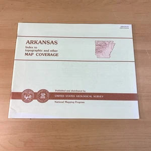 Vintage Arkansas Index zu topographischer anderer Kartenabdeckung von USGS 34092-F3-MI-99X - Bild 1 von 3
