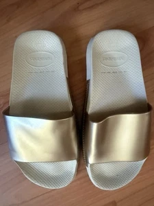 Havaianas Classic Slides Metallic Gold Rose 7/8W 6/7M - Weite Sandale - Bild 1 von 8