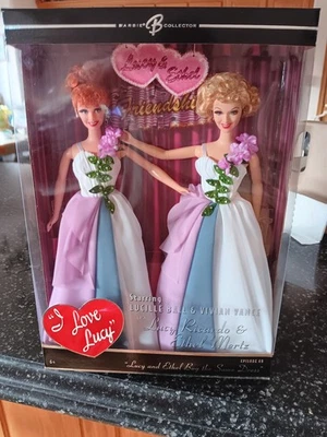 NEW Barbie Doll I Love Lucy Ricardo Ethel Mertz Buy Same Dress 2006 NRFB Ep 69 - Image 1 of 3