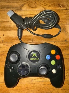 Mando Xbox OG Tipo S Negro OEM - con Cable Rompible Probado y Funcionando - Imagen 1 de 4