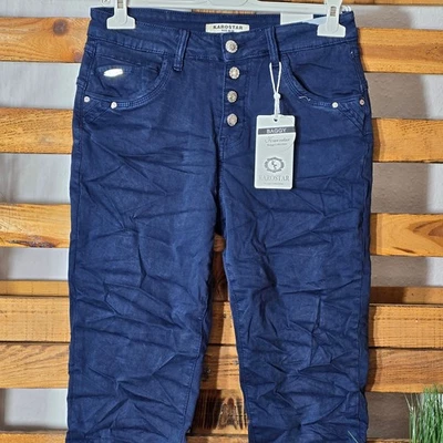 ** KAROSTAR CLASSIC BAGGY JEANS Gr. 36 - 48 JEANS HOSE MIT KNÖPFE TOP AKTUELL ** - Bild 1 von 4