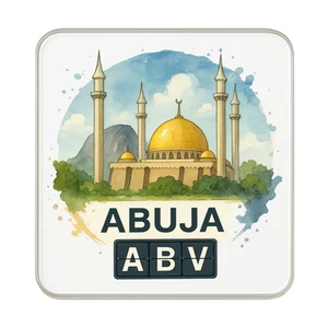 Imán de nevera Abuja, Nigeria | Recuerdo de viaje regalo coleccionable - Imagen 1 de 5