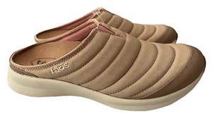 NEU Taos Damen Clogs Slipper Schuhe direkt an hellbraunen Rosetten Schuhe Größe 6 - Bild 1 von 9