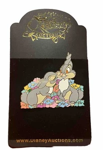 Disney Auctions Thumper Gets Kissed Colorful Flowers LE Rare Pin - Picture 1 of 5