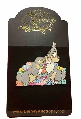 Prendedor raro LE de flores coloridas besadas Thumper Gets Disney Auctions Foto 1 de 4