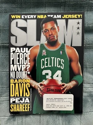 Revista SLAM de abril de 2002 #59 Paul Pierce Boston Celtics con carteles Kobe vintage🏀 Foto 1 de 4