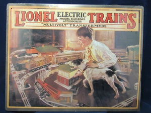 Blechschild Lionel Trains 1926 Metall Punze Katalog Cover Reklame Laden Deko Geschenk - Bild 1 von 2