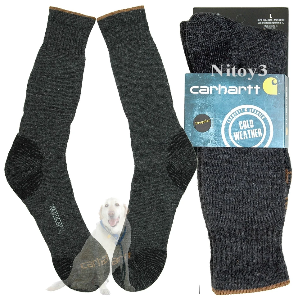 Carhartt Triple-Blend Thermal Work Boot Socks - Midweight Men Large: 6-12 - Image 1 of 1