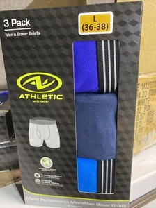 Mens Boxer Briefs Athletic Works Size Large 3  Pack Brand new Size: 2XL - Picture 1 of 2