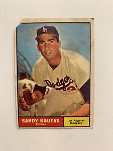 1961 Topps #344 Sandy Koufax Card