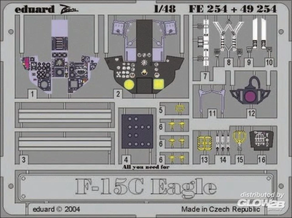 Eduard Accessories: F-15C Eagle in 1:48 [7242254] - Immagine 1 di 1