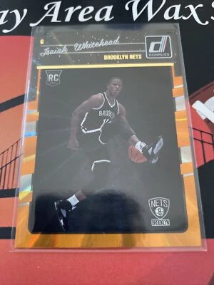 2016-17 Donruss Holo Orange Laser Isaiah Whitehead NETS - Image 1 of 2
