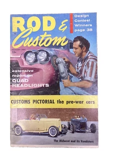Lot 5 1956 to 1961 ROD & CUSTOM magazine George Barris Cover Plus More - Picture 1 of 7
