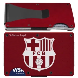 FC Barcelona Soccer Club Carbon Fiber RFID Blocking Wallet D7 - Picture 1 of 10