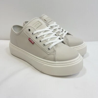 Zapatilla deportiva Levi's Dakota vegana de gamuza baja para mujer 7 gris informal con cordones Foto 1 de 4