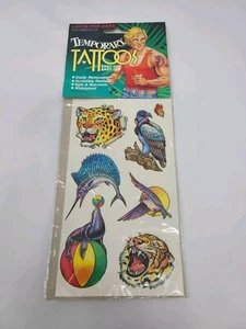 Tatuajes Temporales De Colección Nuevo Antiguo Stock Sellado Sello de Tigre - Imagen 1 de 2