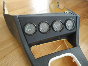 BMW E30 VDO Gauges Center Console LHD RHD 3x52 4x52 Leather wrapped CUST REPLICA - Picture 1 of 9