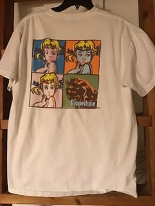 Vintage 90s Coppertone Suncare Products Andy Warhol Pop Art Promo T-shirt Sz L - Picture 1 of 6