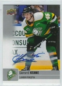 2019-20 Upper Deck CHL #48 Gerard Keane autograph