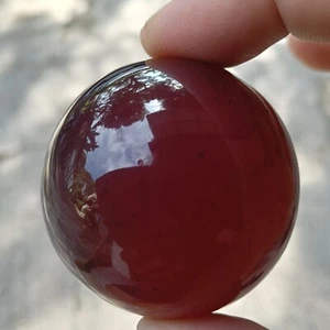 58 gr 47 mm Indonesia Sumatra Amber Sphere Polished Rough Raw Stone Gemstone cp4 - Picture 1 of 16