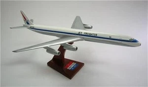 DC-8 United Jet Freighter Douglas Airplane Mahogany Kiln Dry Wood Model Small - Picture 1 of 1