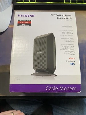 NETGEAR CABLE MODEM CM700 32x8 DOCSIS 3.0 1.4Gbps Xfinity Cox Spectrum Comcast - Image 1 of 4