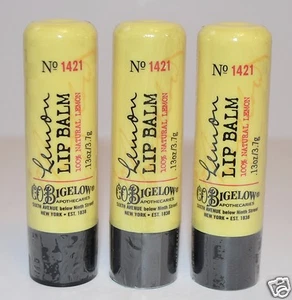 3 BATH & BODY WORKS LIPLICIOUS LEMON LIP BALM STICK GLOSS SHINE LOT CO BIGELOW - Picture 1 of 1